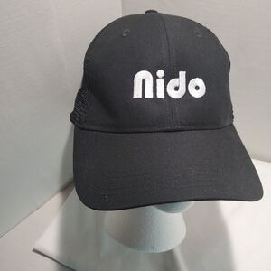 Carharrt Nido Black Parcial Mesh Snap back Cap Cotton Polyester Spandex